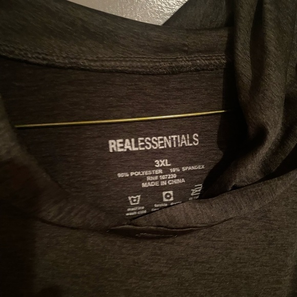 Real essentials men's pullover with hood  size 3xlt - Picture 2 of 4